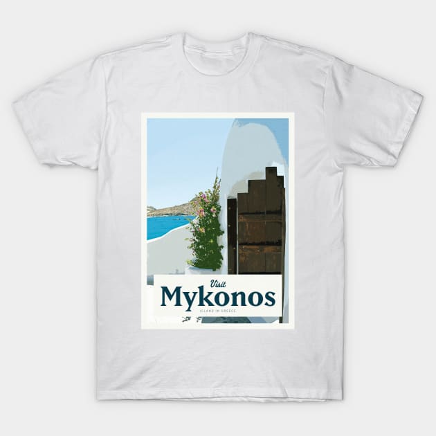 Visit Mykonos T-Shirt by Mercury Club